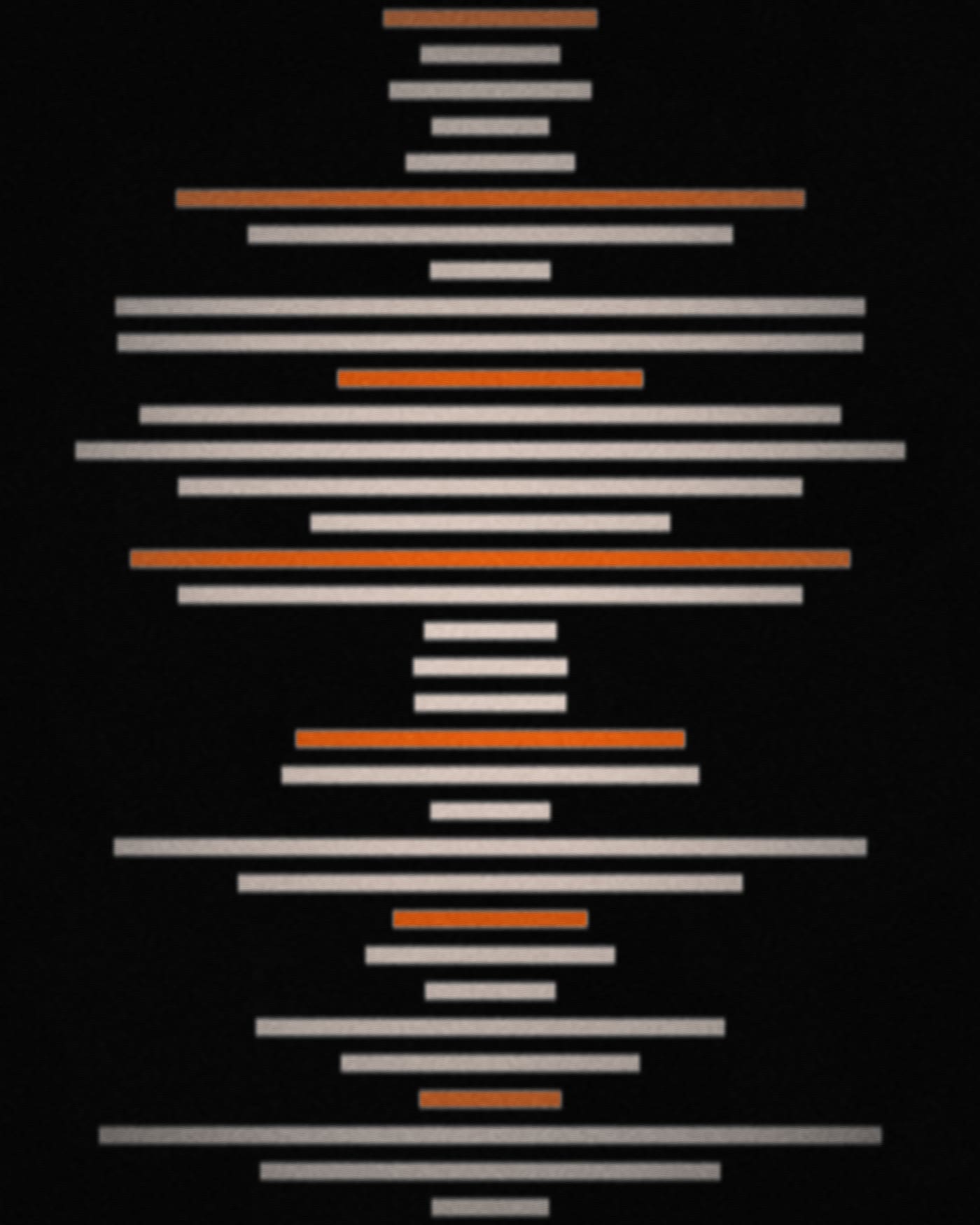 Nile Static visualiser — stacked interference lines reacting to the track.